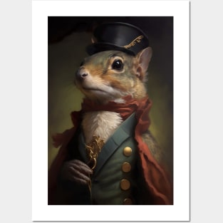 Lieutenant Chip - Classic Squirrel Portrait Posters and Art